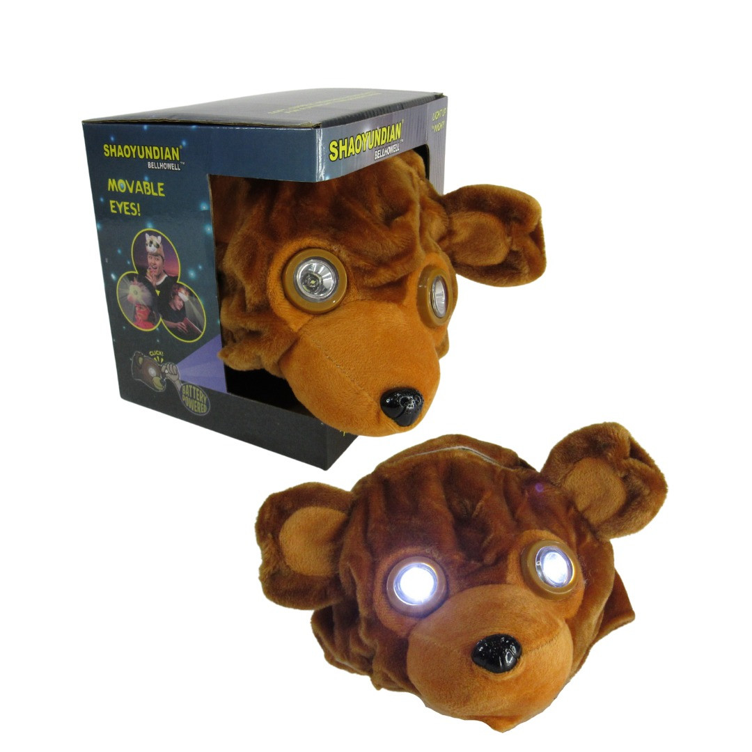 Miniatura 4 de Gorro con diseño de animales y luces - Color: Cafe con blanco